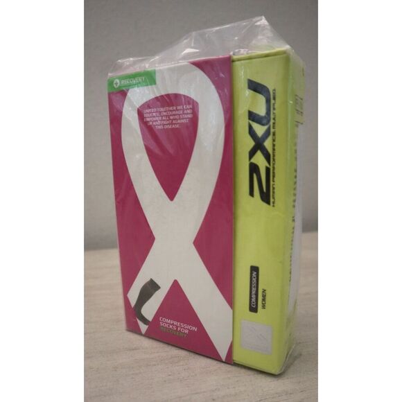 2XU WA2441e Women's Sz L Gray/Cerise Pink Compression Socks for Recovery - Picture 5 of 6